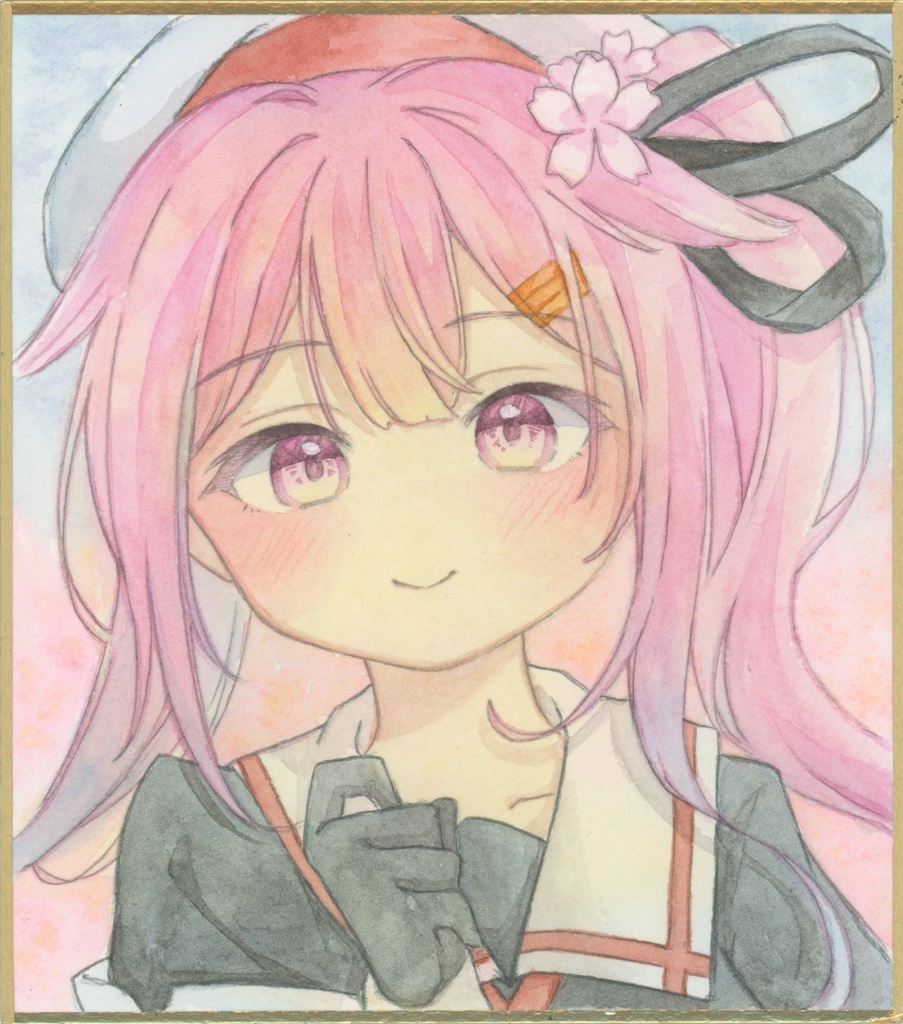 艦これ　春雨改二　色紙