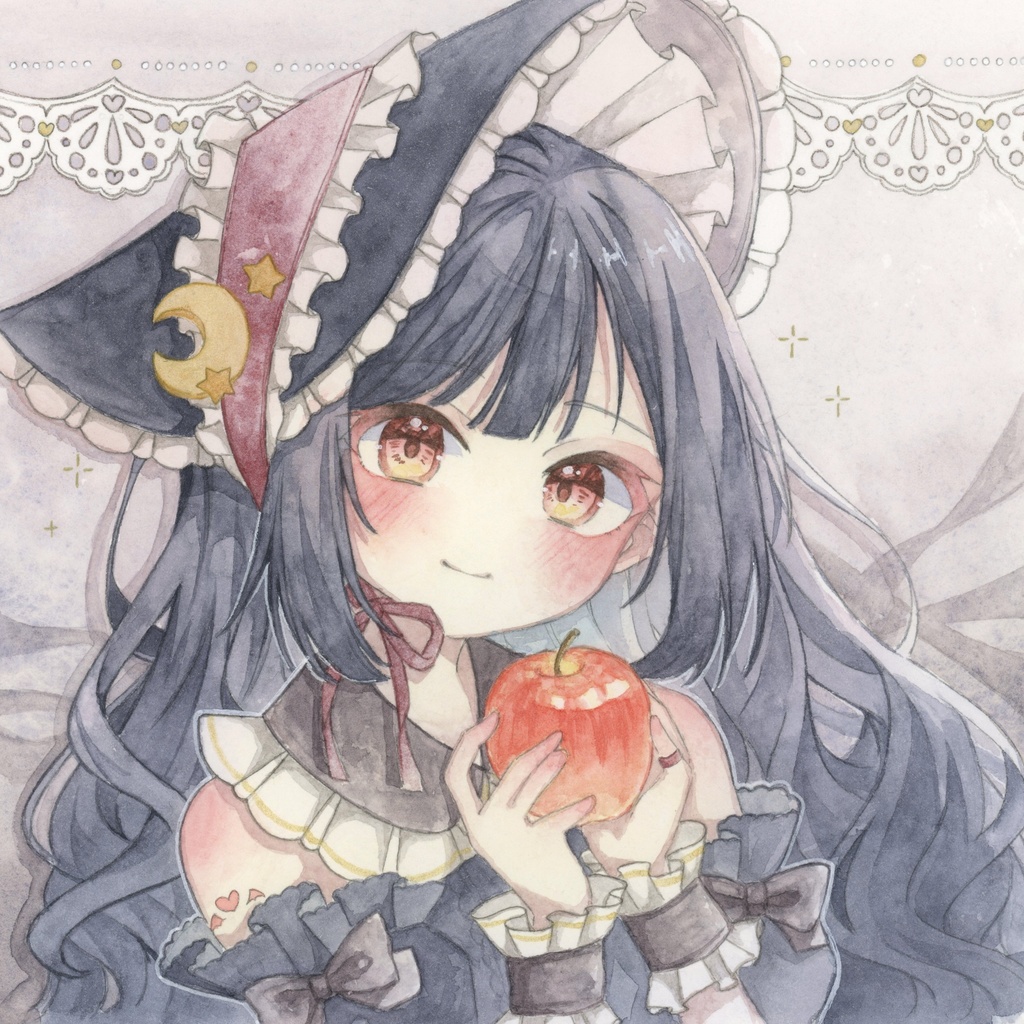 額装原画 『秘密の果実』 創作イラスト