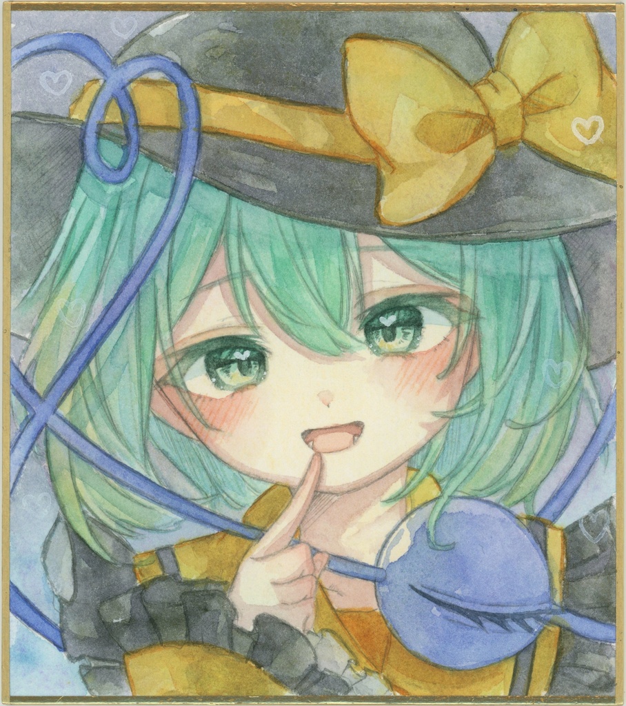 東方Project　古明地こいし　色紙　原画　東方