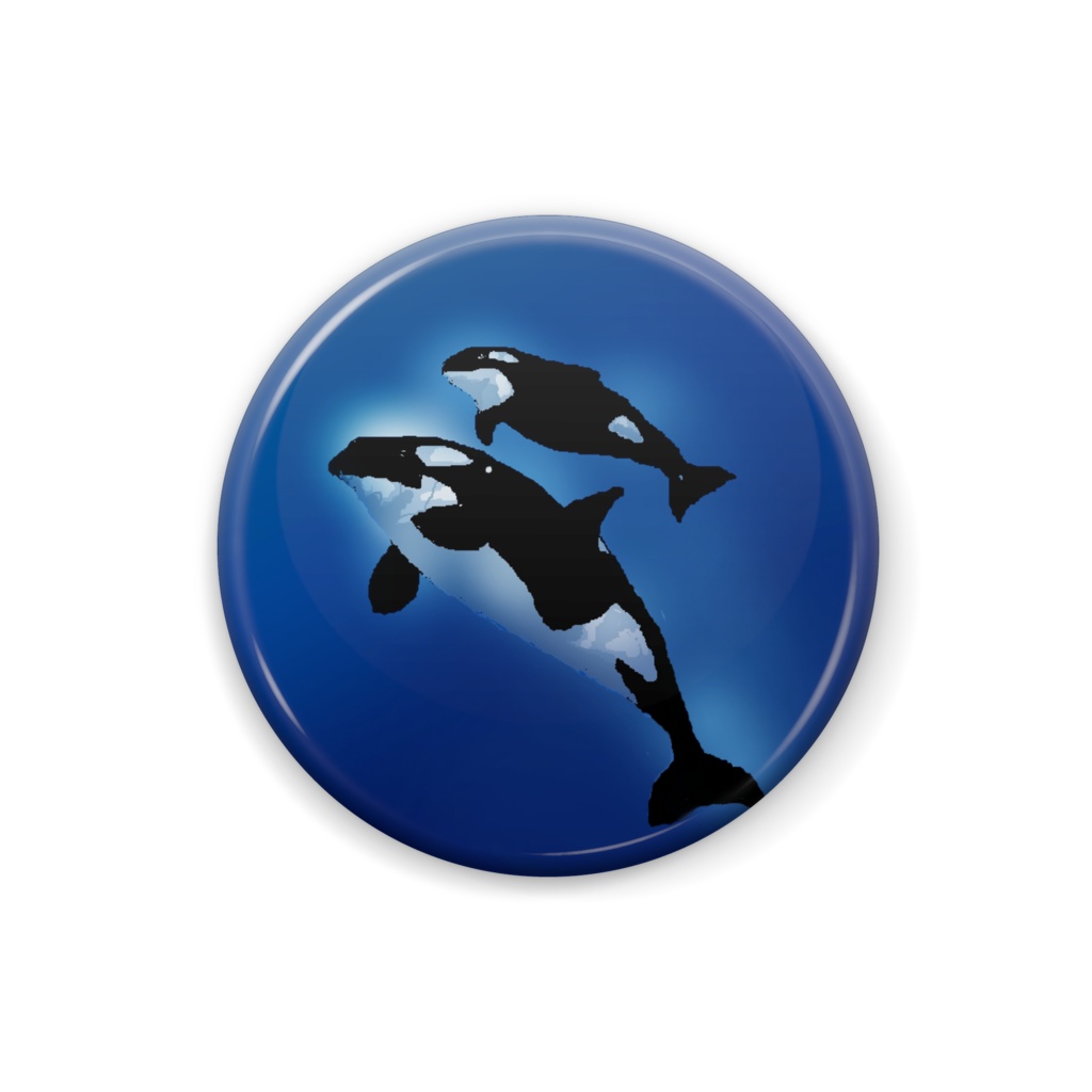 缶バッチ　KILLER WHALE