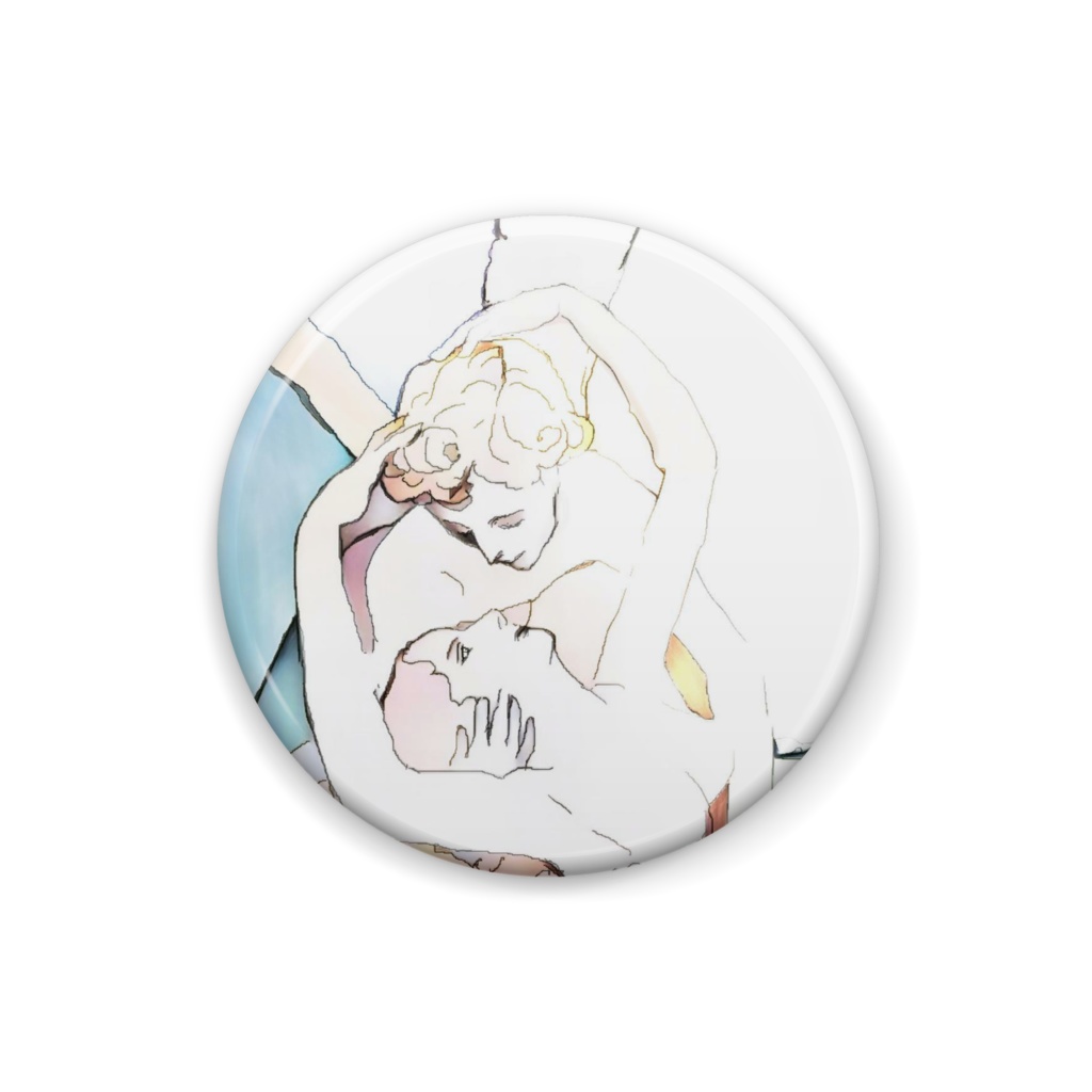 アモールとプシュケー 缶バッチ