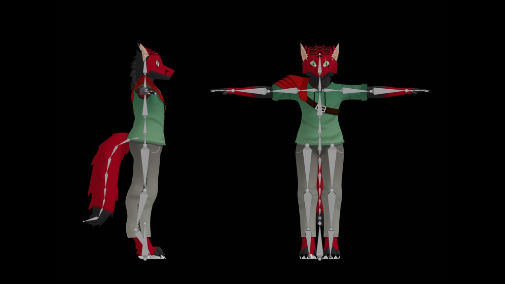 Low Poly Vrchat Anime-Character