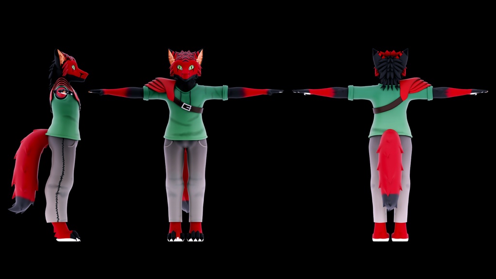 Low Poly Vrchat Anime-Character