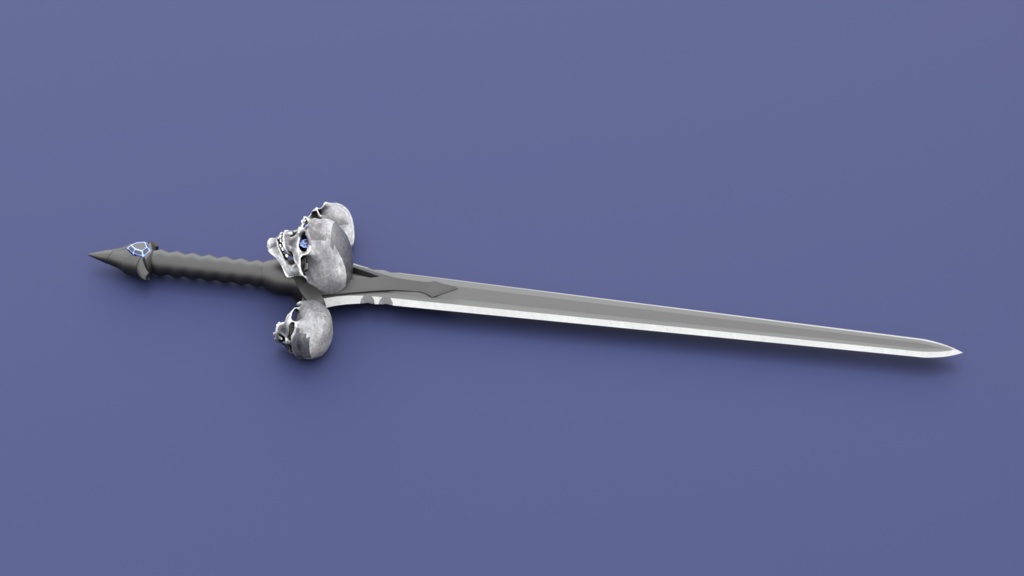 Low Poly Vrchat Anime Sword Girl Avatar