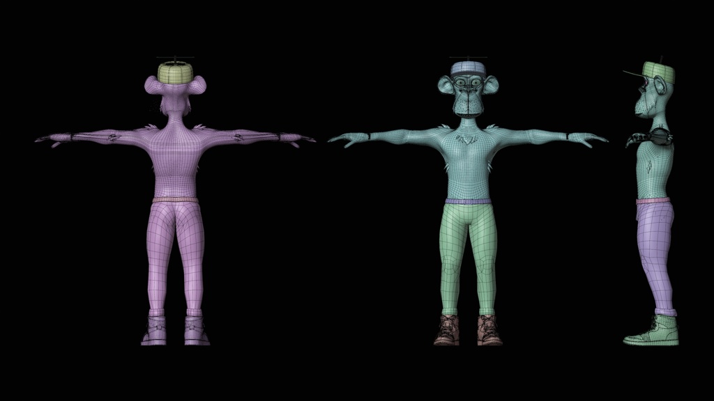 Low Poly Vrchat Monkey Man Avatar