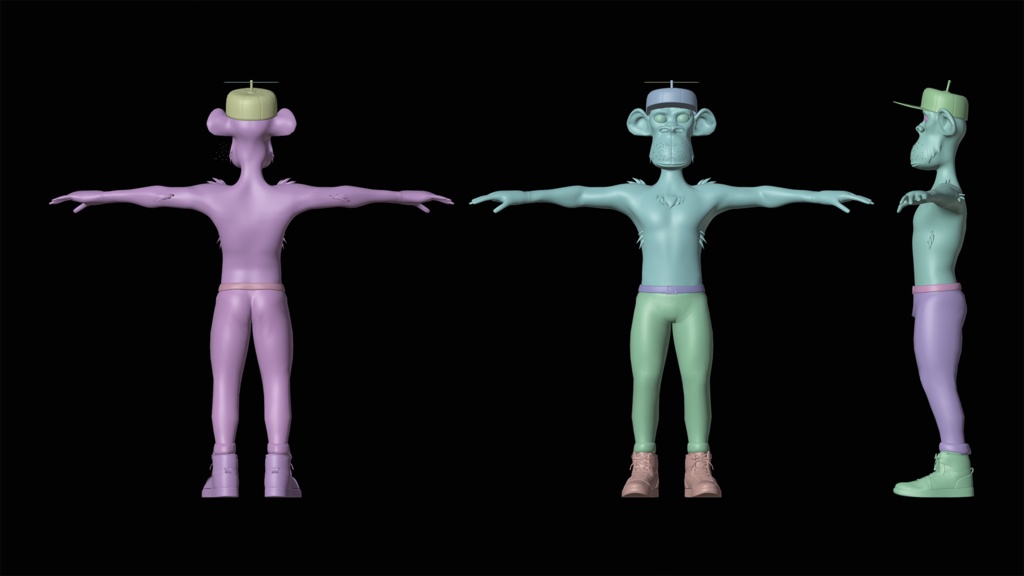 Low Poly Vrchat Monkey Man Avatar