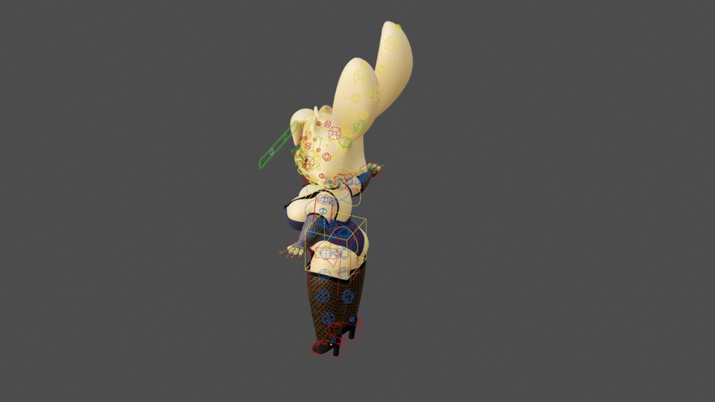 Low Poly Game Ready Bunny Girl Character