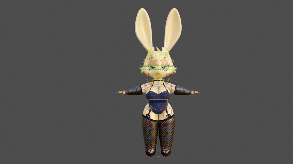 Low Poly Game Ready Bunny Girl Character