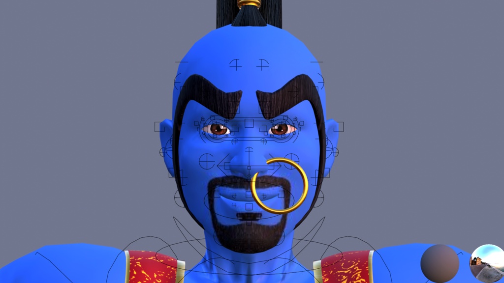 Lowpoly Game Ready Genie Character