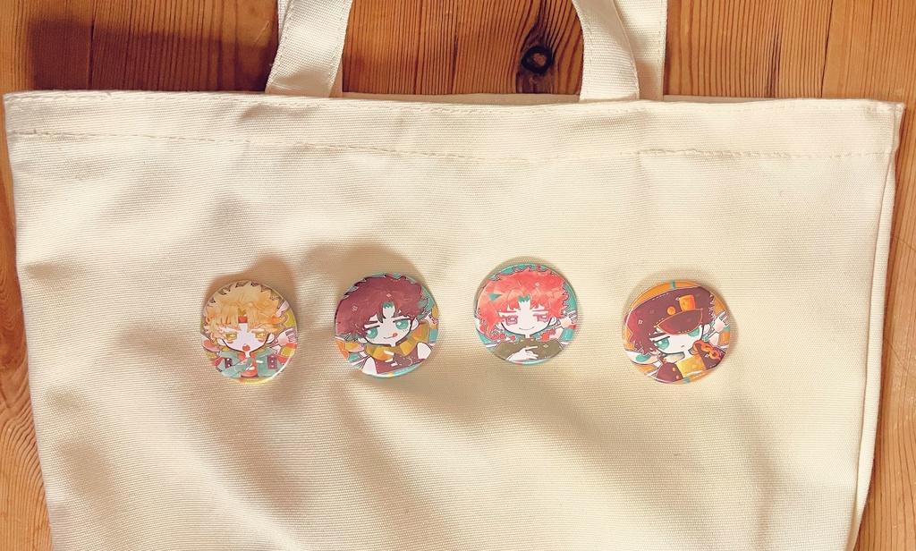 2,3部マット缶バッジ