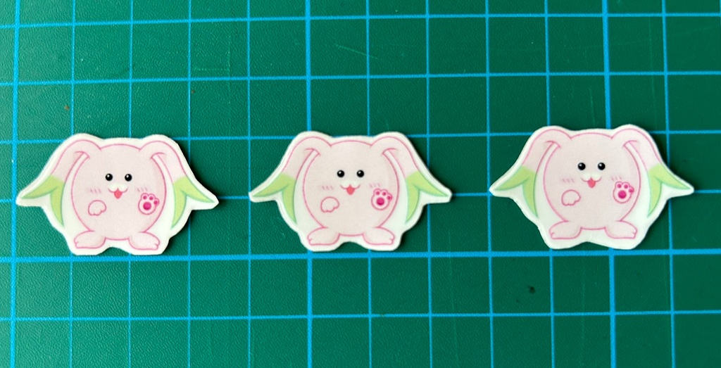 SOサークルラリー￥500支援(返礼品:バニィフレークシール3枚セット)