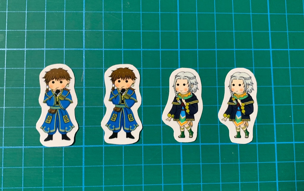 SOサークルラリー￥500支援(返礼品:アベラルド＆アミナフレークシール4枚セット)