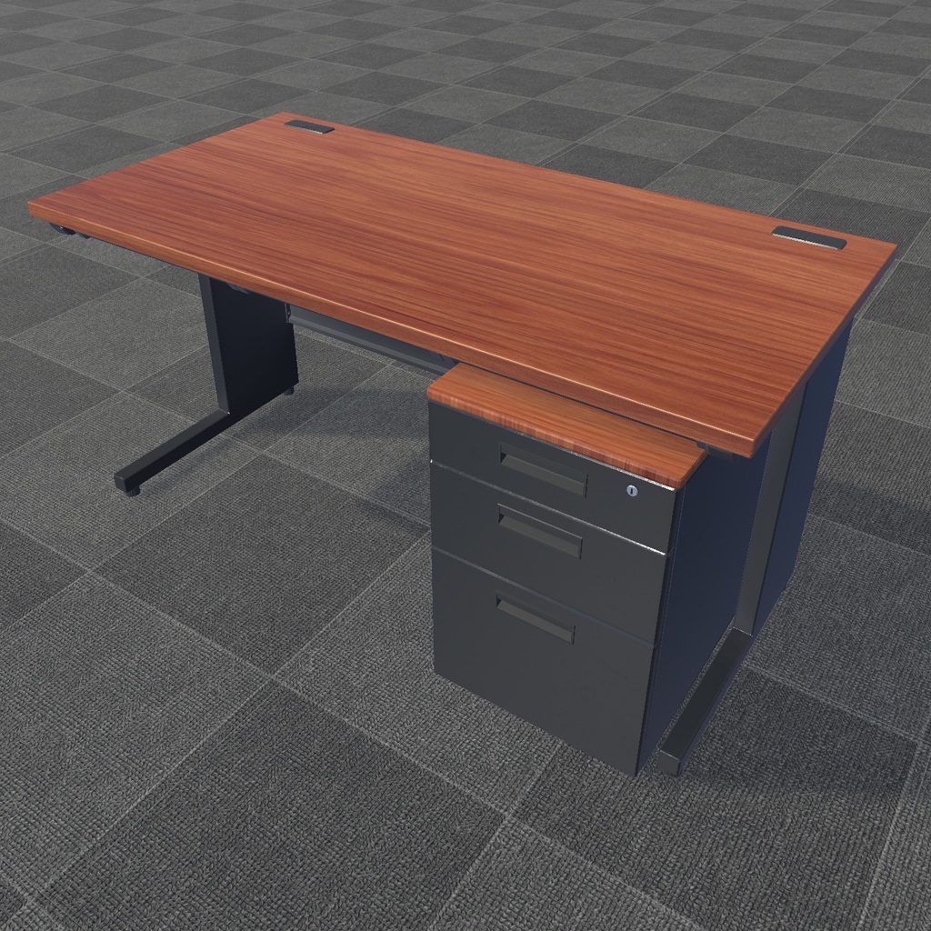 【3Dモデル】オフィスデスク&チェアーセット
