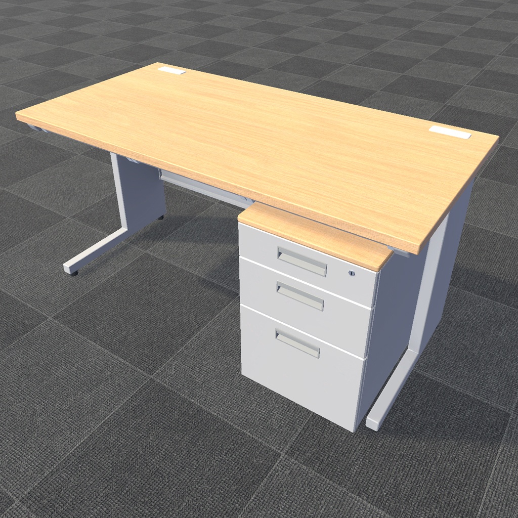 【3Dモデル】オフィスデスク&チェアーセット
