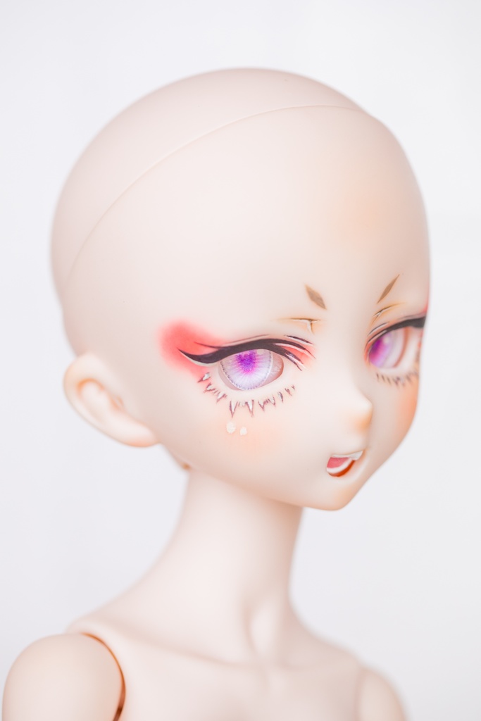 カスタムヘッド『DDH-10』SW肌 レジン盛り+開口 カボションアイ2種