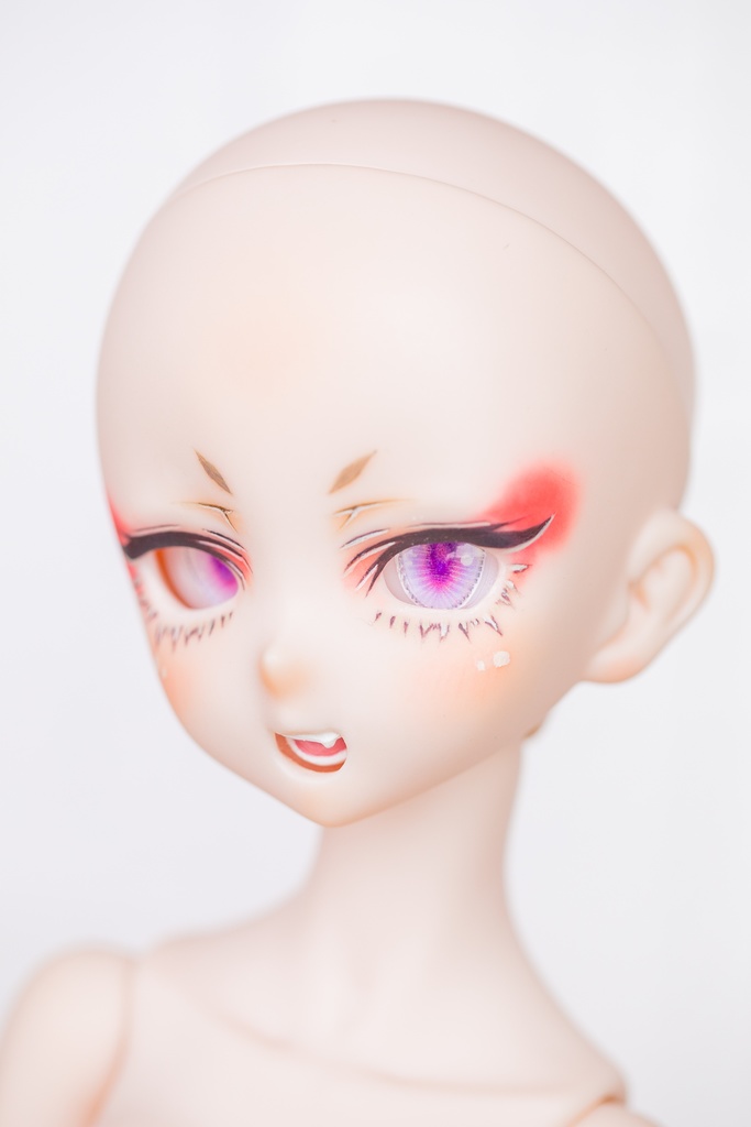 カスタムヘッド『DDH-10』SW肌 レジン盛り+開口 カボションアイ2種