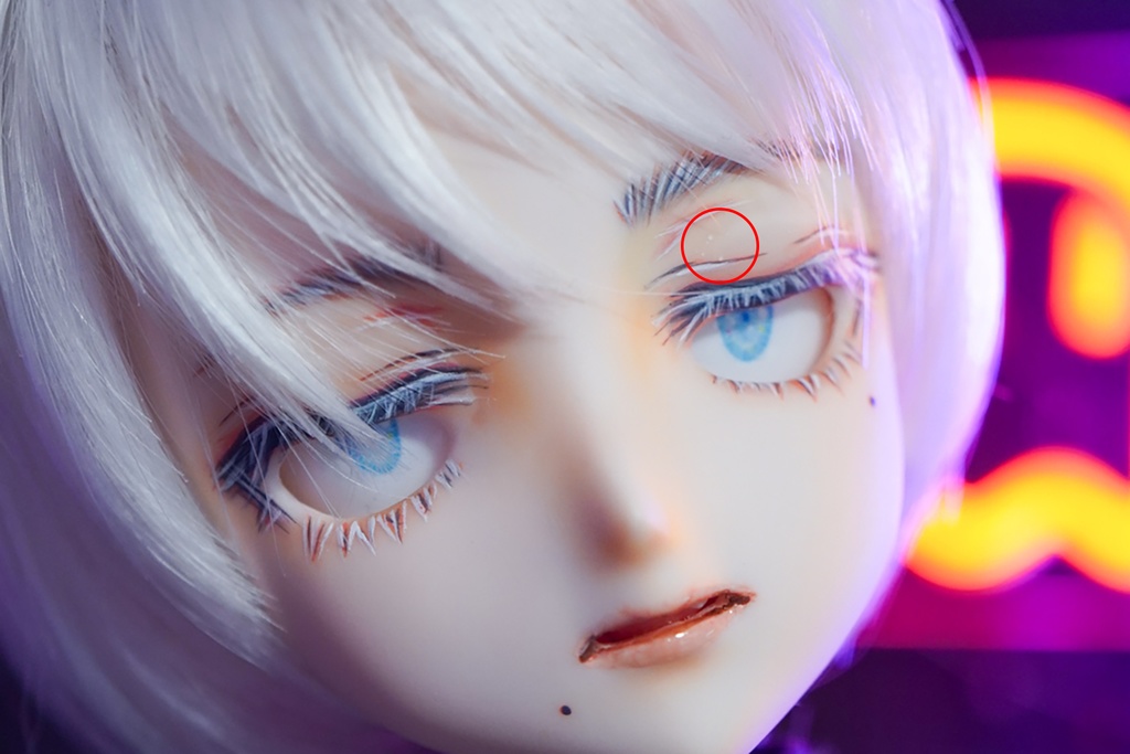 カスタムヘッド『DDH-09』 SW肌 レジン盛り+レジンアイ2種