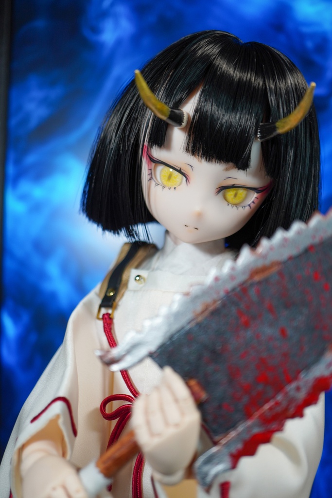 カスタムヘッド DDH-28 SW肌 ソフビ盛り+ウィッグ+小物