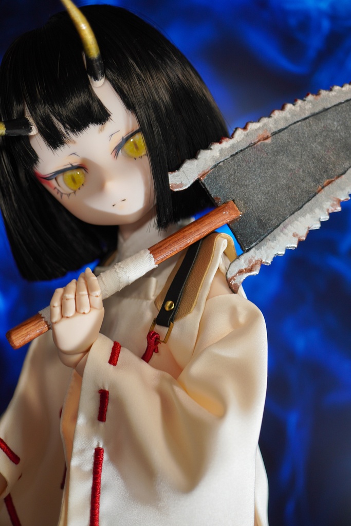 カスタムヘッド DDH-28 SW肌 ソフビ盛り+ウィッグ+小物