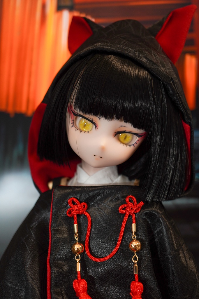 カスタムヘッド DDH-28 SW肌 ソフビ盛り+ウィッグ+小物