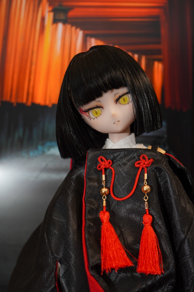 カスタムヘッド DDH-28 SW肌 ソフビ盛り+ウィッグ+小物