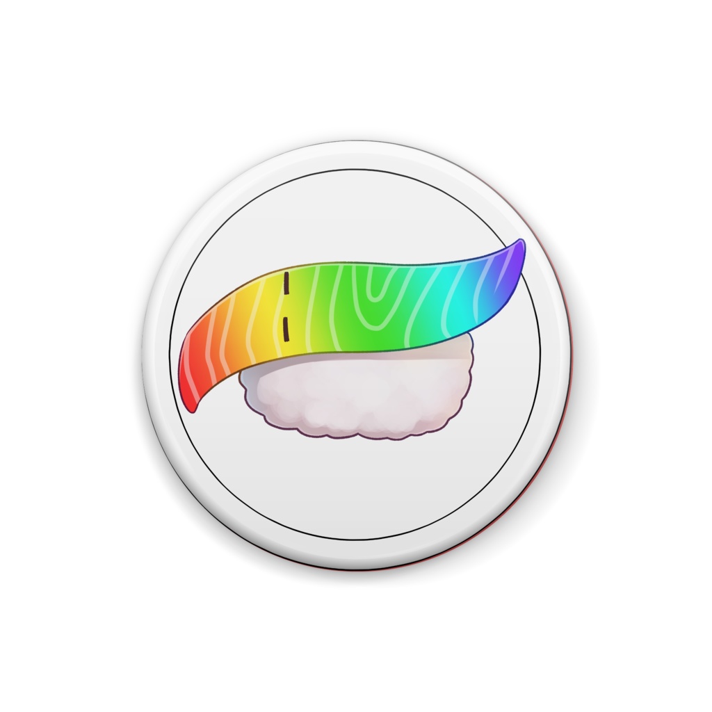 ゲーミング寿司缶バッチ