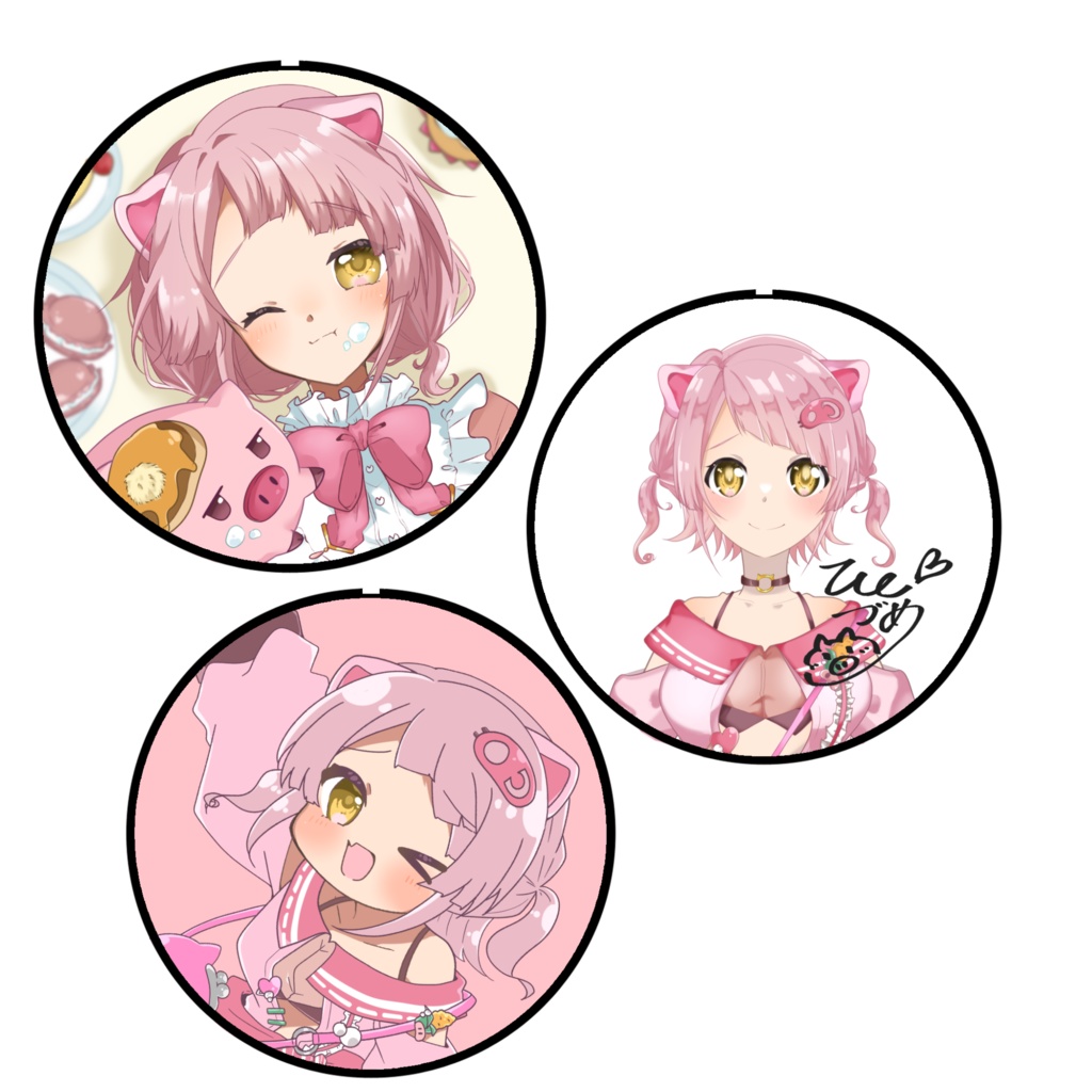 豚座ひづめ1周年記念グッズ