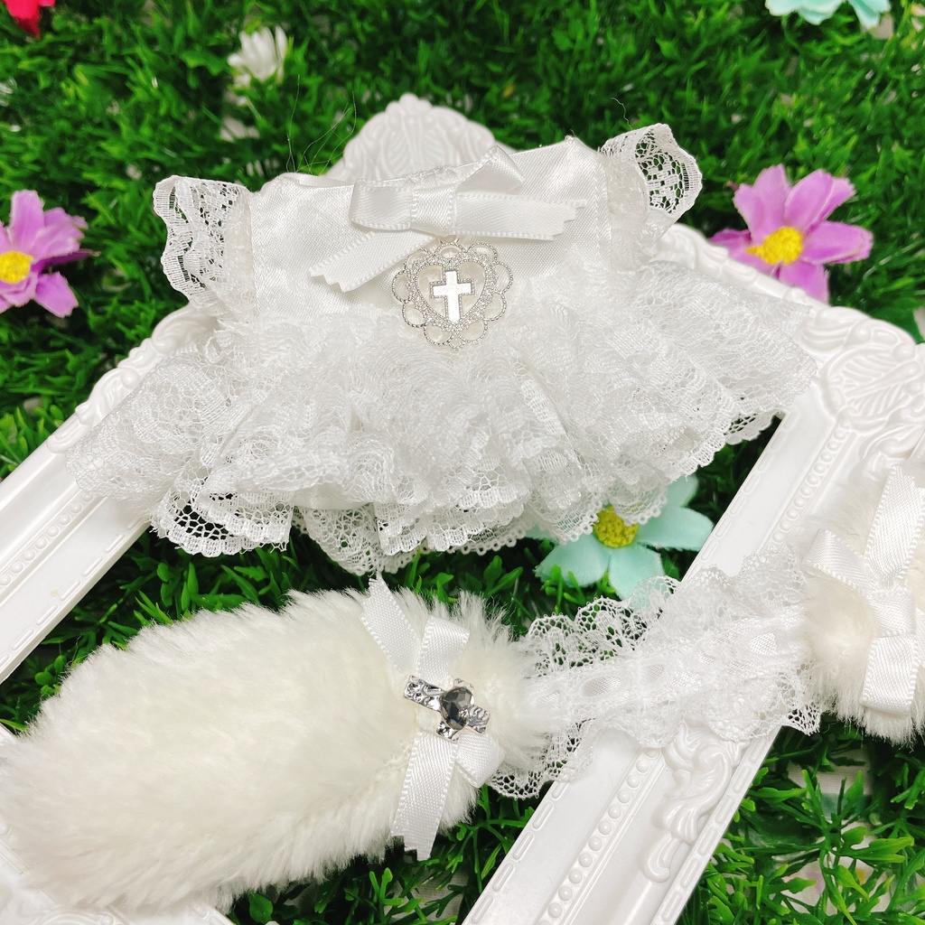 10cm ぬい服 東リべ ヒプマイ ♡たれみみうさぎ ハートクロス
