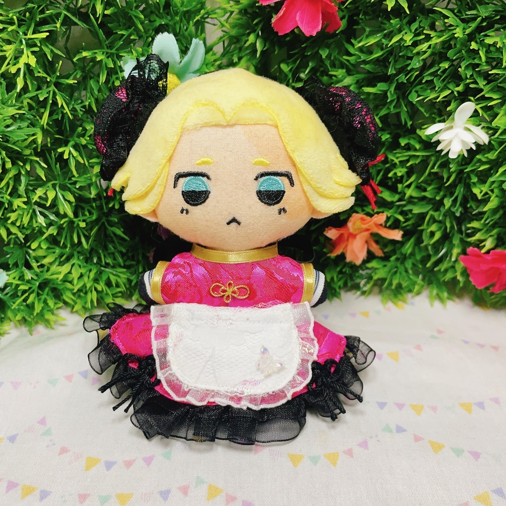 10cm ぬい服 ♡チャイナメイド ピンク♡