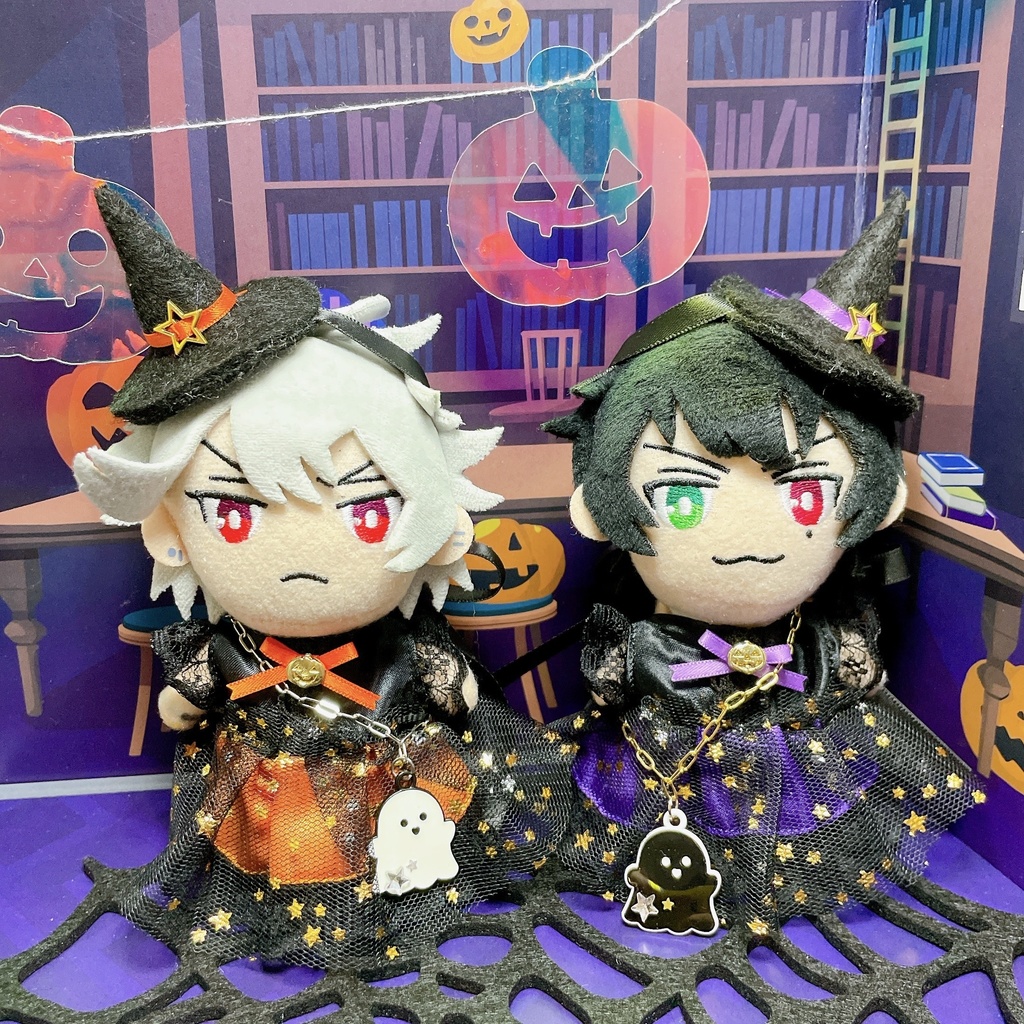 ぬい服　AハロウィンサロペットTシャツセット　ツイステ10cm