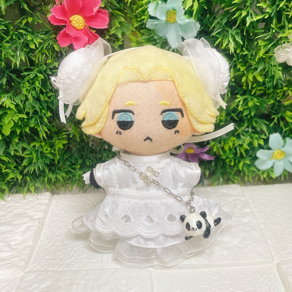10cm ぬい服 🐼ぱんだチャイナメイド🐼ホワイト