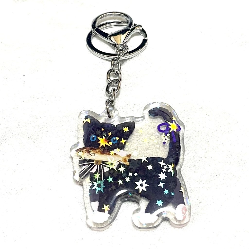 ﾈﾁｺ(焼き鮎)アクキー