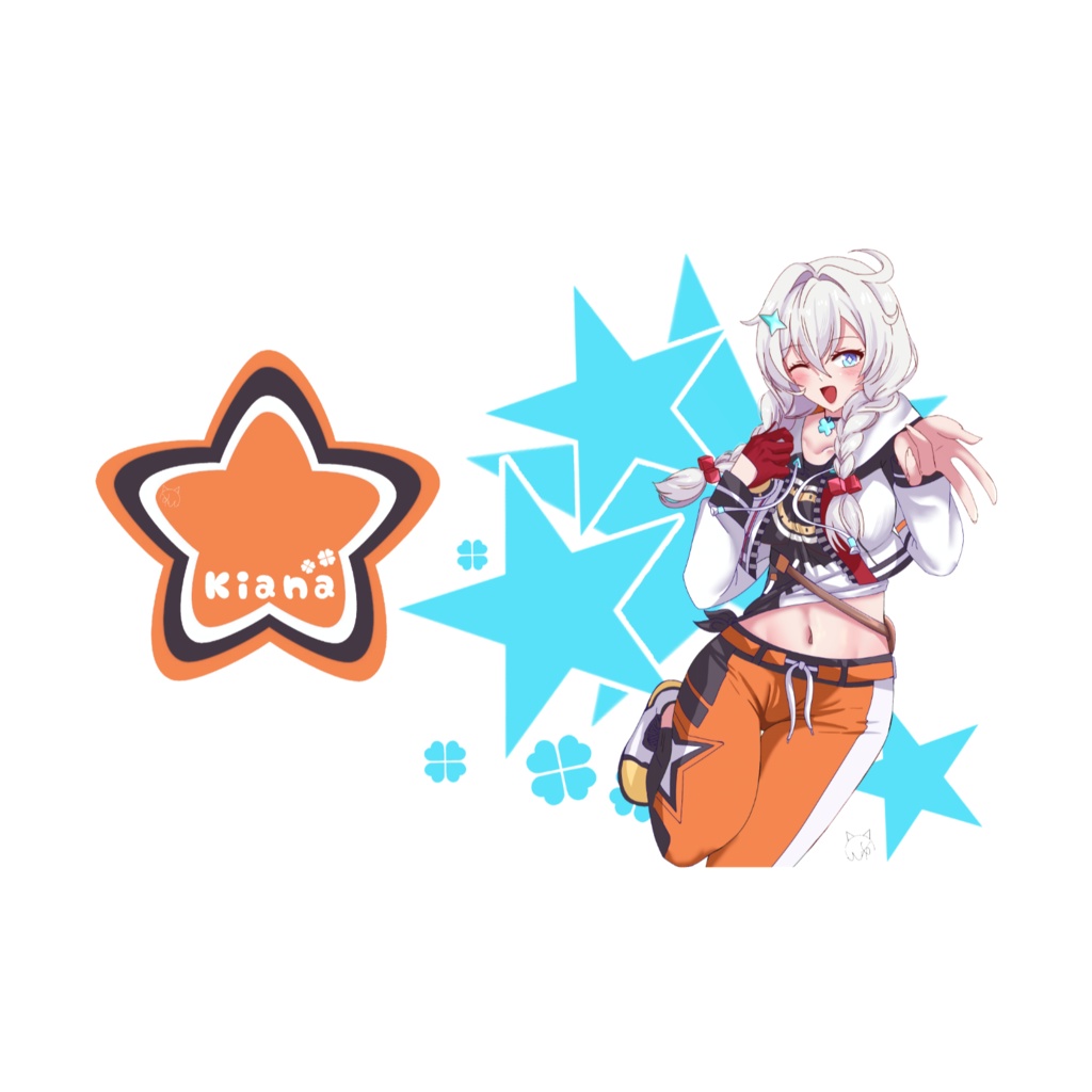 Kiana Id card sticker by KuDayunii