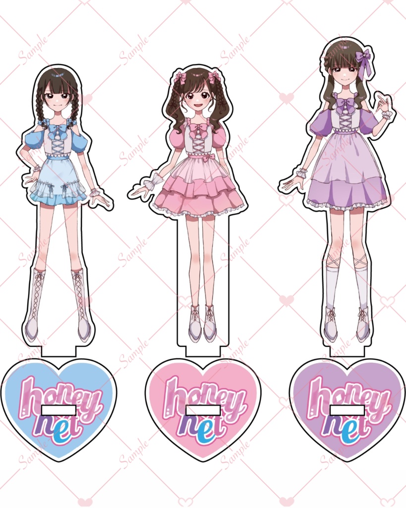 【セット特典チェキ付】アクリルスタンド【3個セット】