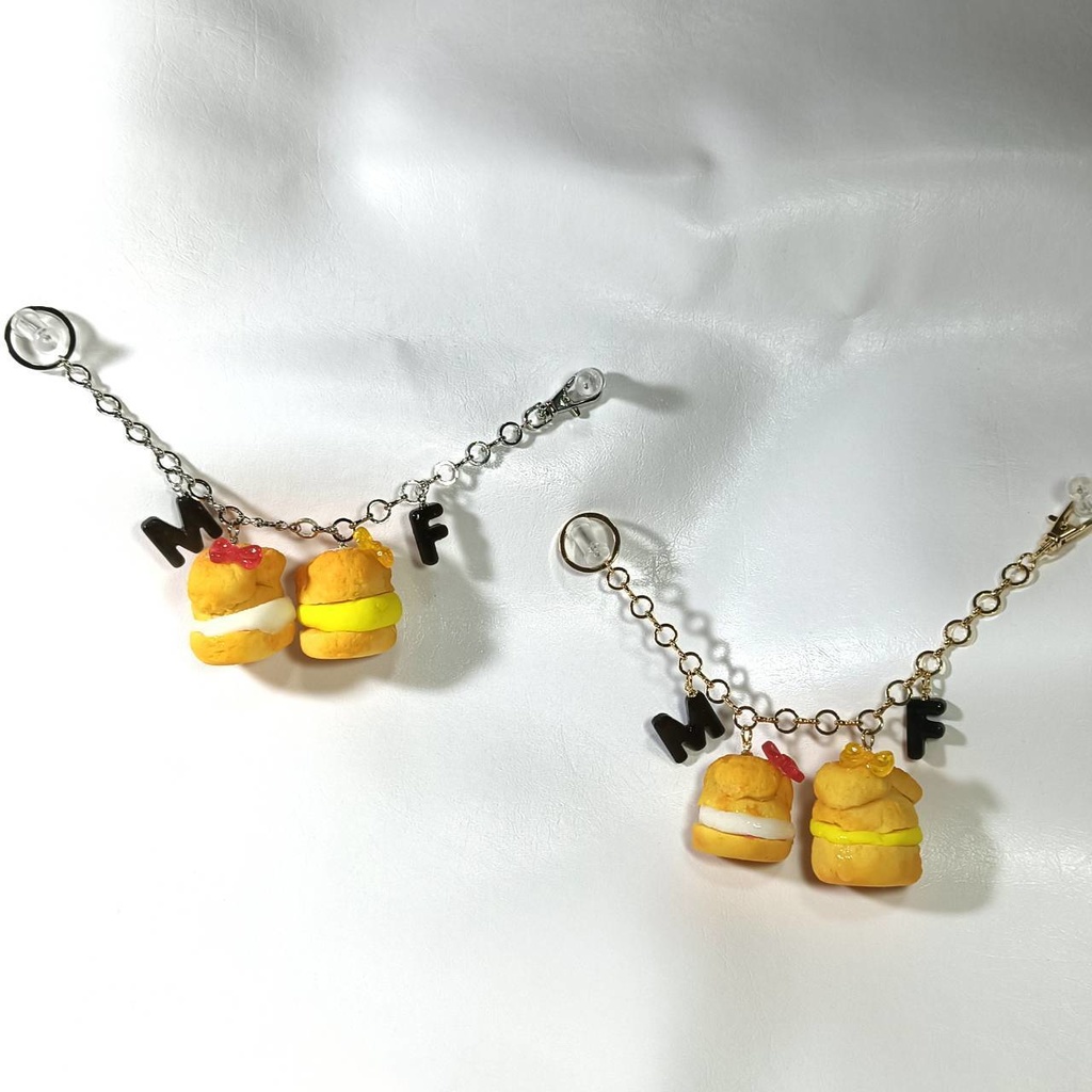 ハンドメイドバッグチャーム③　シルバー