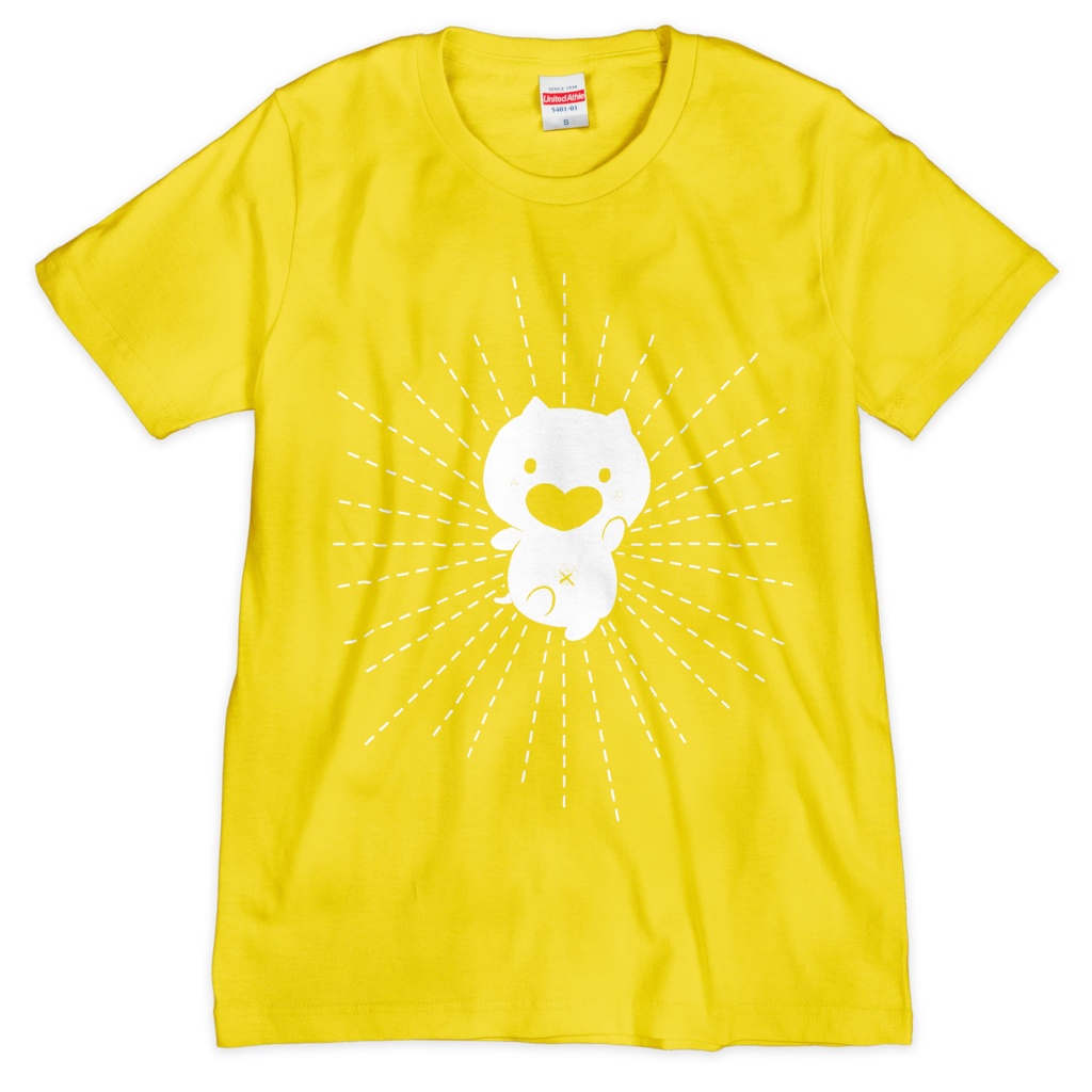 Tシャツ「ふーにゃ来たる」イエロー