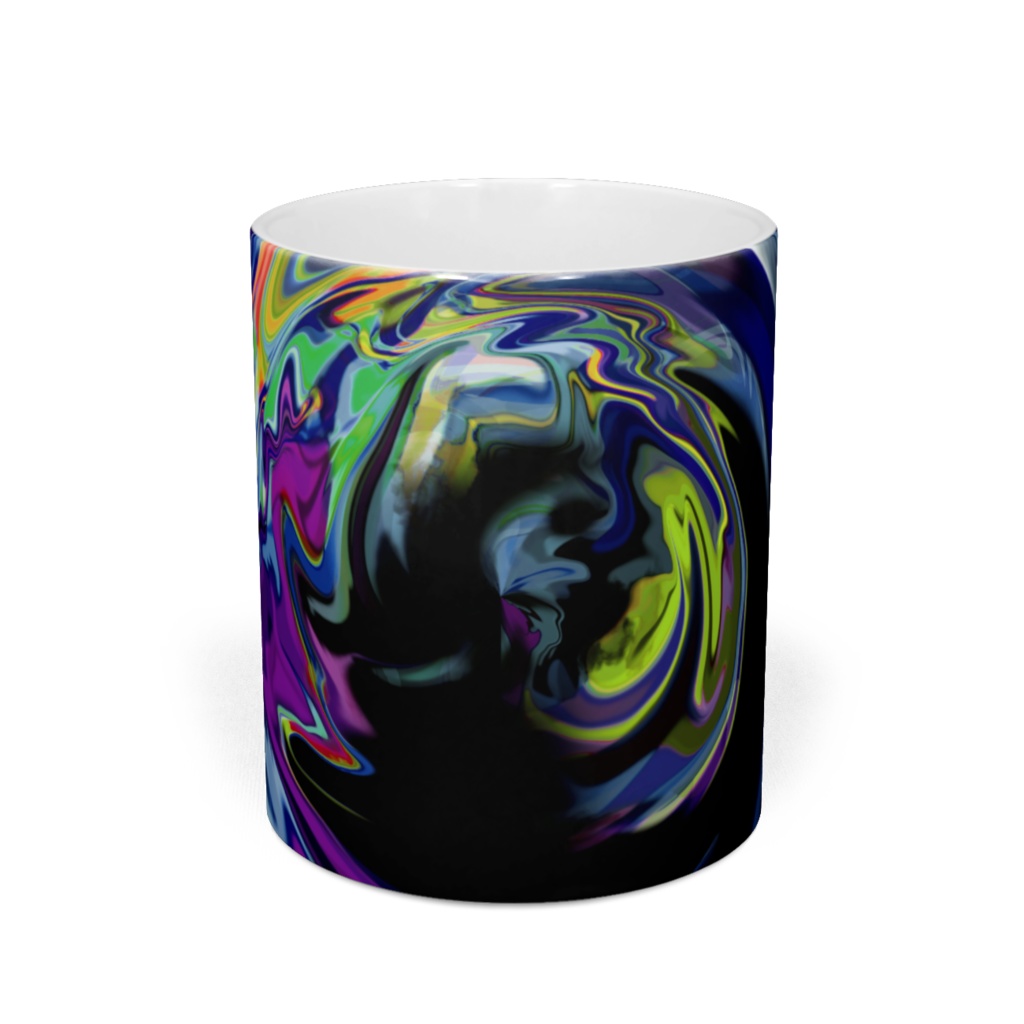 マグカップ「アブストラクトA」青