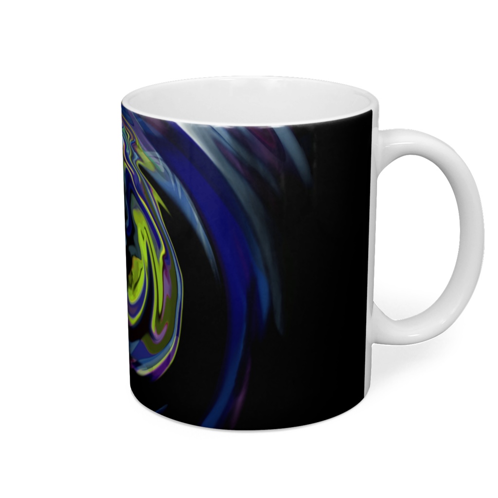 マグカップ「アブストラクトA」青