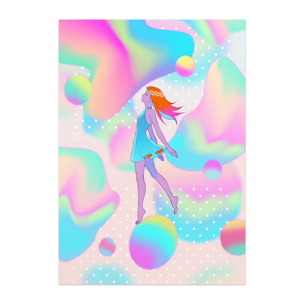 アートパネル「雨あがり」(ネオンシリーズ)(マット紙)