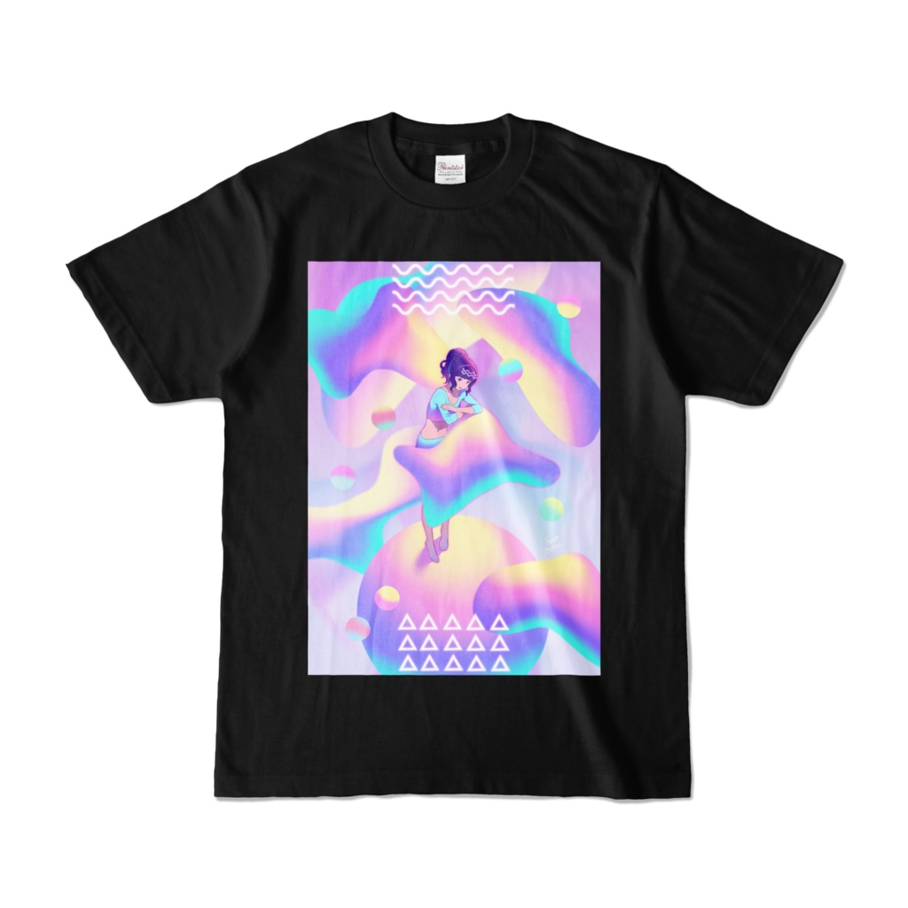 カラーTシャツ「眠れぬ夜に」(ネオンシリーズ)