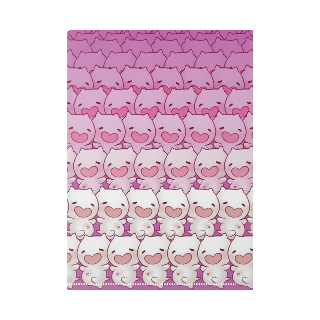 クリアファイル「みっしりふーにゃ」