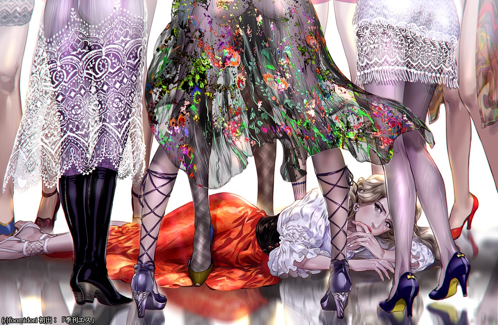 版画「ガールズコミュニティ」