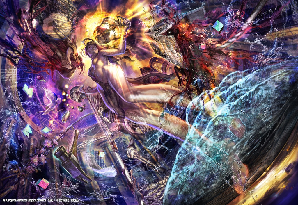 版画「灯を絶やすな」