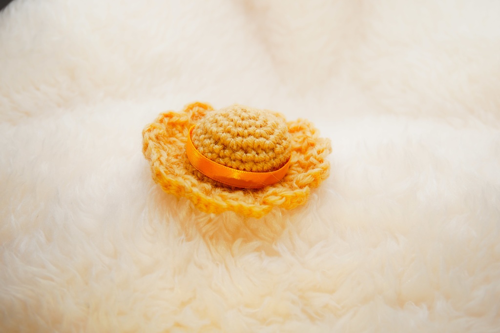 おもちの麦わら帽子(ぐだこちゃんモチーフ)