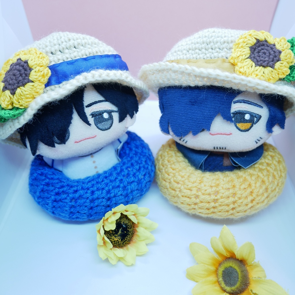 ちびぬいのひまわり麦わら帽子セット(龍馬&以蔵モチーフ)