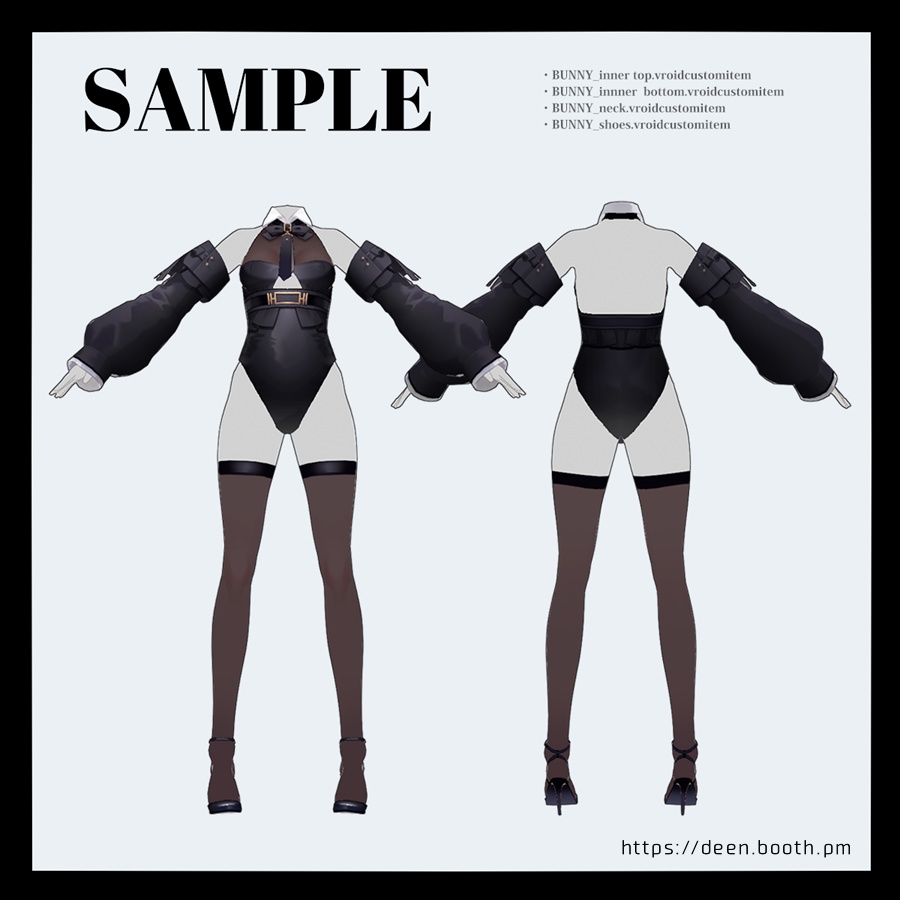 【VRoid】バニースーツ【衣装テクスチャ】