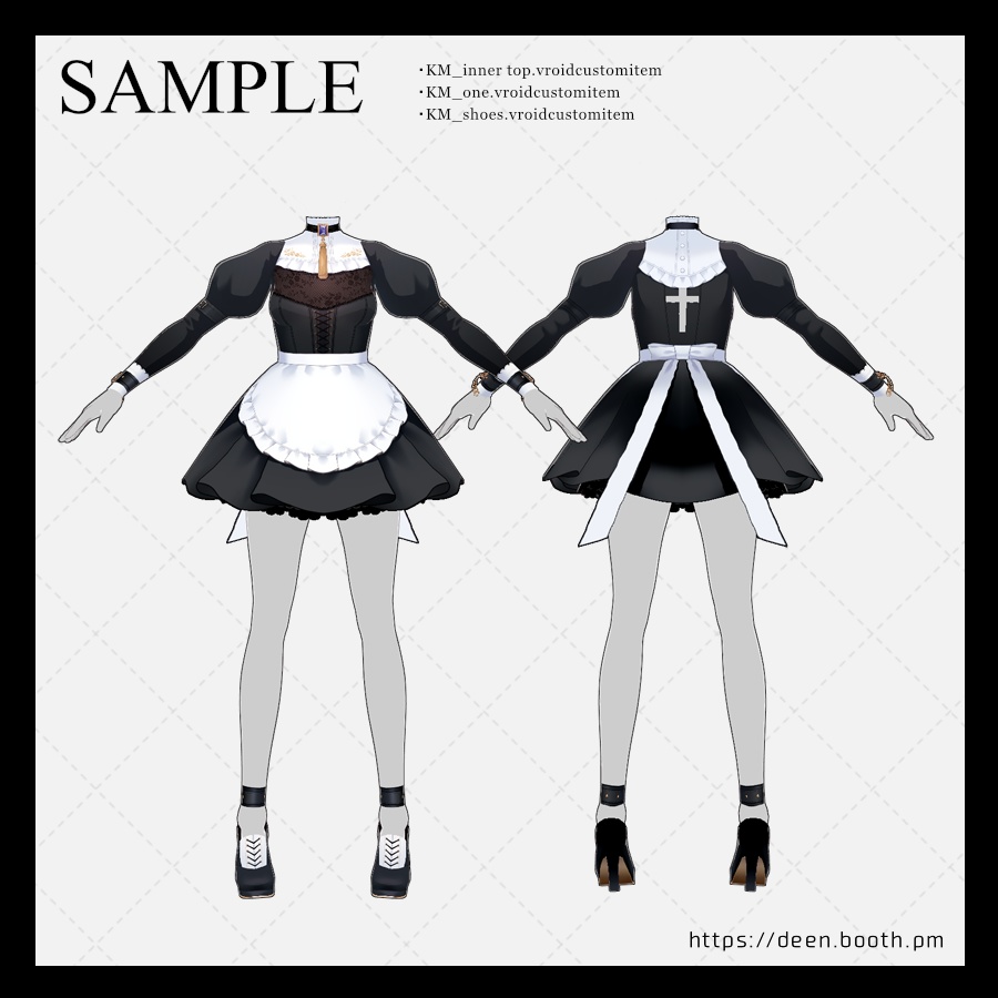 【VRoid】眷属メイド【衣装テクスチャ】