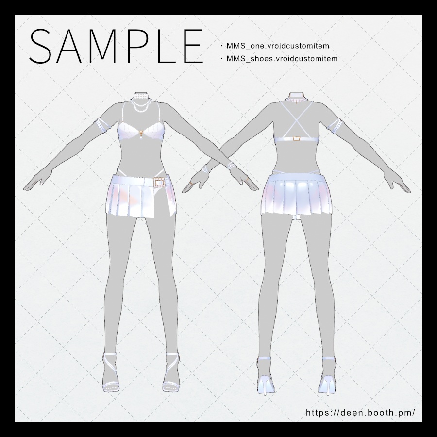 【VRoid】マーメイドスイム【衣装テクスチャ】