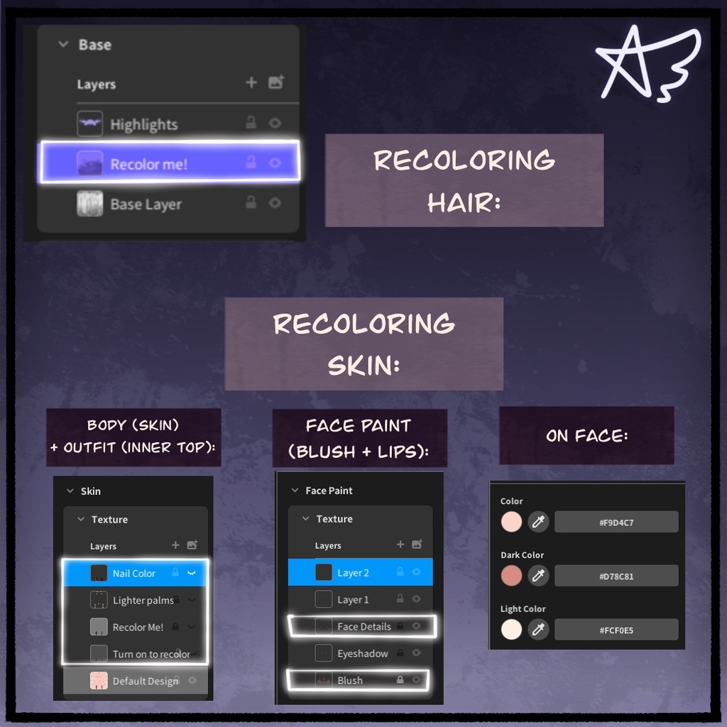 【VRoid】 'Tea' Base Model | ベースモデル