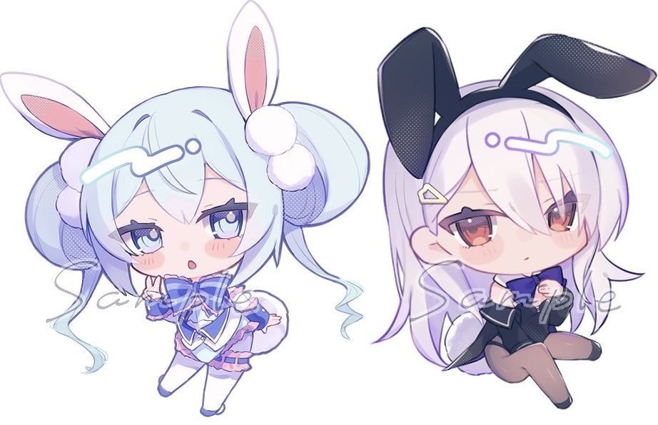 C105】オンゲキ バニーアクリルキーホルダー - #くらげりうむ